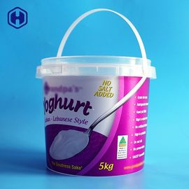 Il secchio rispettoso dell'ambiente del yogurt IML 5000 ml personalizza l'etichettatura