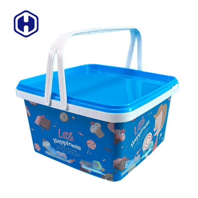 Contenitore su ordinazione del biscotto IML del biscotto 113OZ del quadrato 195mm