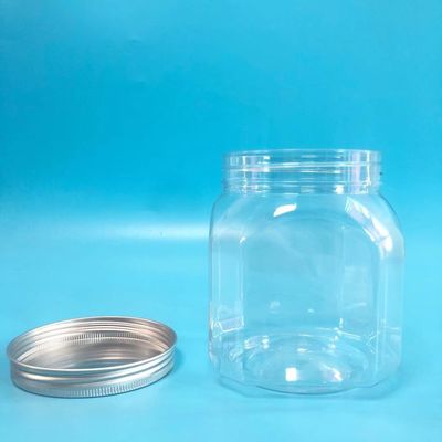 Barattoli di biscotto di plastica rettangolari chiari 820ml per gli spuntini del cioccolato