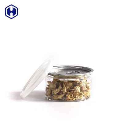 ANIMALE DOMESTICO asciutto Tuna Can di altezza di 100ml 3.5g Herb Clear Plastic Cans EOE 211# 38mm
