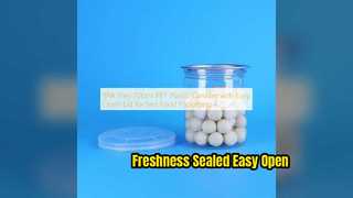 Contenitore in PET da 220 ml per imballaggi di frutti di mare e caramelle