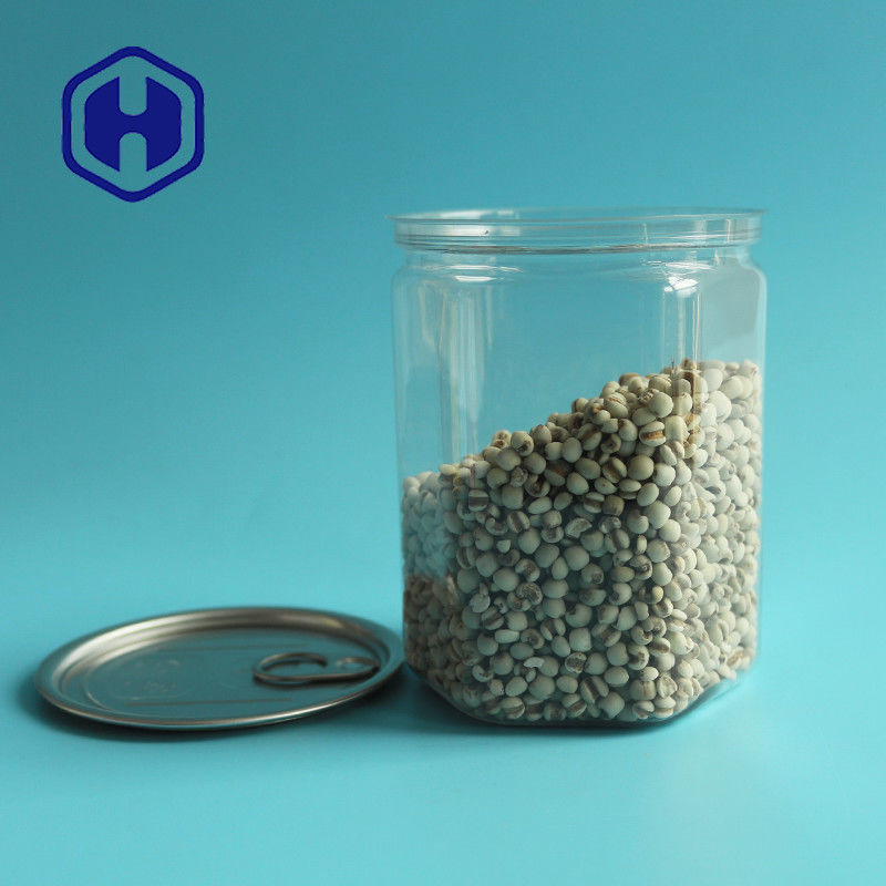 Latta di plastica vuota dell'ANIMALE DOMESTICO aperto facile libero esagonale di 520ml Bpa per l'imballaggio alla rinfusa dell'alimento