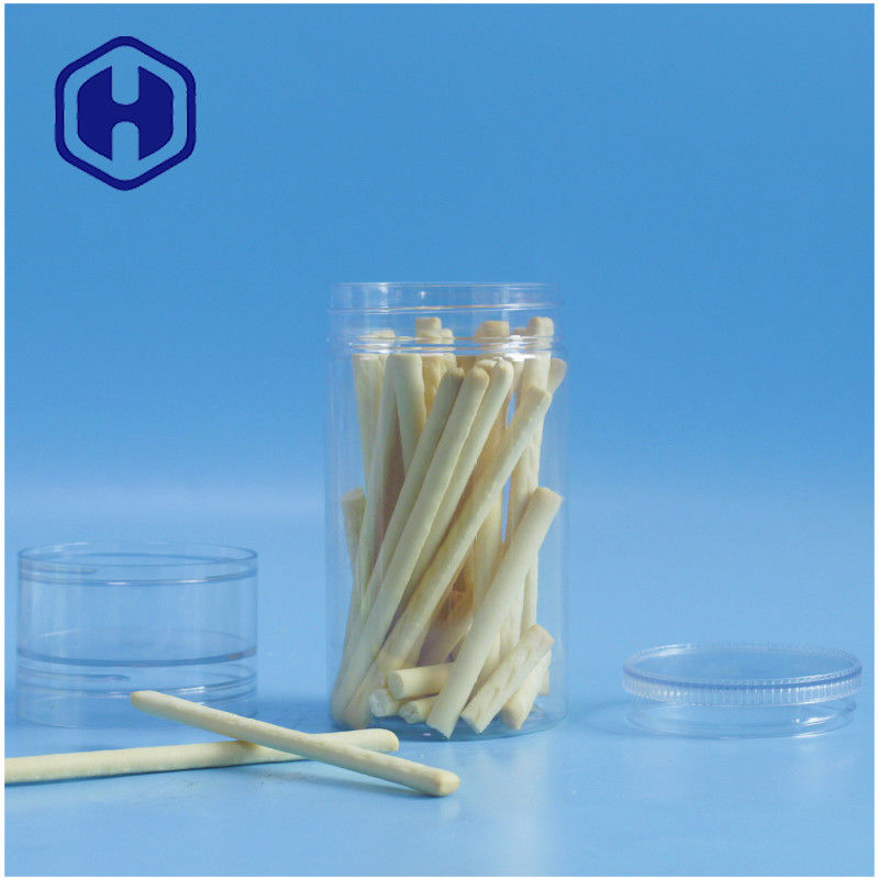 10.9oz Mason Jars Premium Screw di plastica 2 in 1 imballaggio dell'inceppamento del cioccolato dei biscotti degli alimenti per bambini