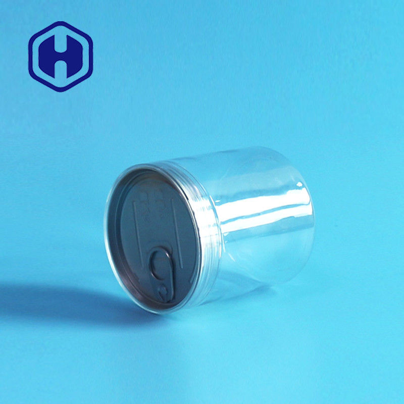 La latta di plastica vuota aperta facile 360ml dell'alimento PER ANIMALI DOMESTICI si asciuga ortaggi da frutto intorno al coperchio della vite ermetico