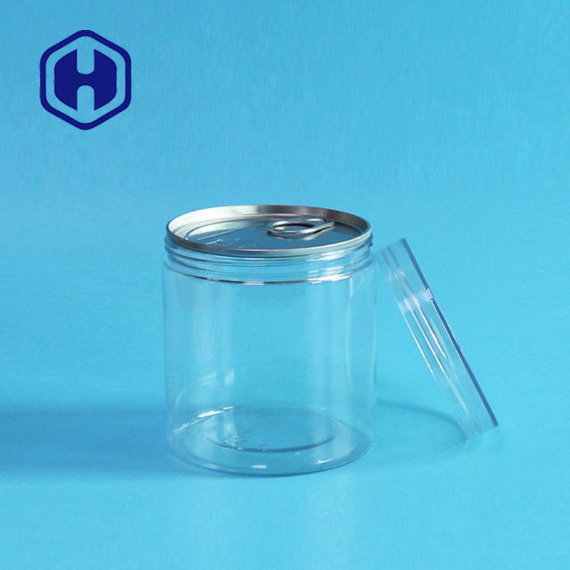 La latta di plastica vuota aperta facile 360ml dell'alimento PER ANIMALI DOMESTICI si asciuga ortaggi da frutto intorno al coperchio della vite ermetico