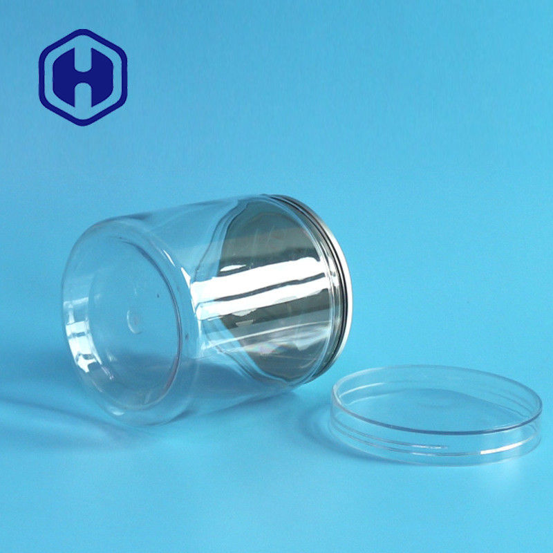 La latta di plastica vuota aperta facile 360ml dell'alimento PER ANIMALI DOMESTICI si asciuga ortaggi da frutto intorno al coperchio della vite ermetico