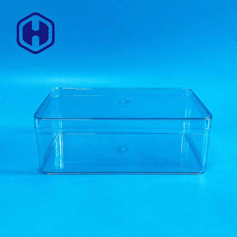 Scatole di imballaggio monouso in PET da 1180 ml Scatole di imballaggio di cioccolato in plastica rettangolare di grandi dimensioni