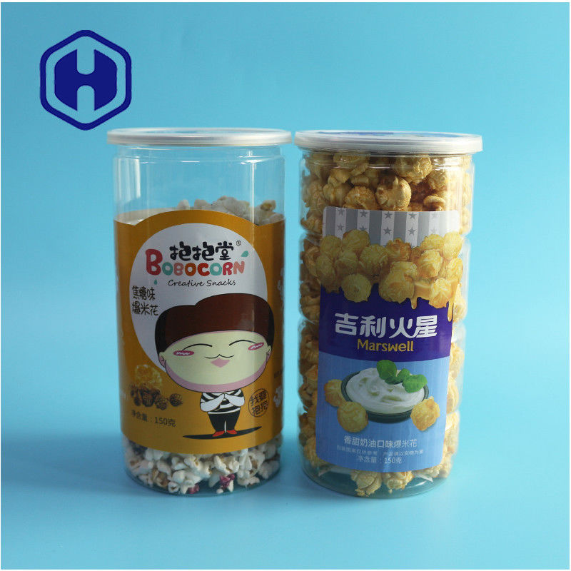 Cina Produttore popcorn 1400ml cilindrico riciclabile PET può prova di perdite