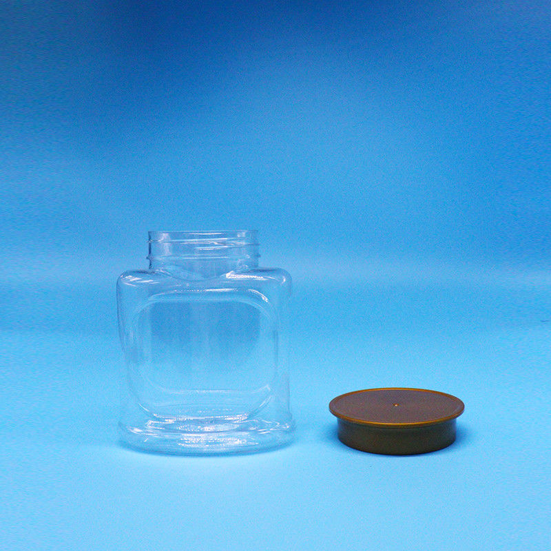 Chiaro biscotto di caramelle vuoto Noci a tenuta stagna PET di grado alimentare Bottone di plastica Capo a vite per alimenti