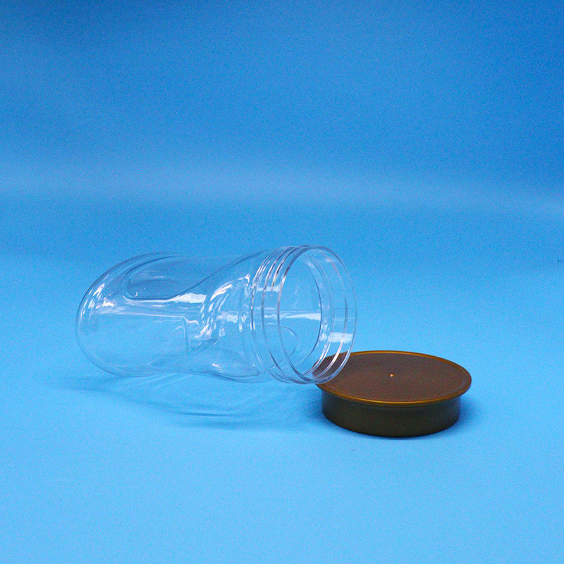 Chiaro biscotto di caramelle vuoto Noci a tenuta stagna PET di grado alimentare Bottone di plastica Capo a vite per alimenti