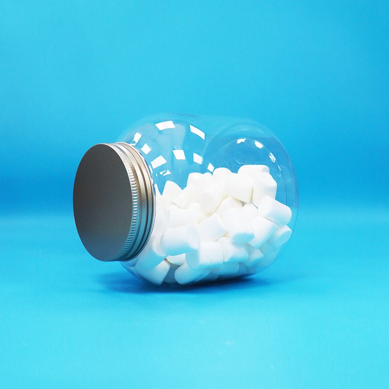 Coperture a vite in alluminio trasparente di plastica PET rotonda Caramelle Noci Bottoni alimentari giornalieri Eco-friendly