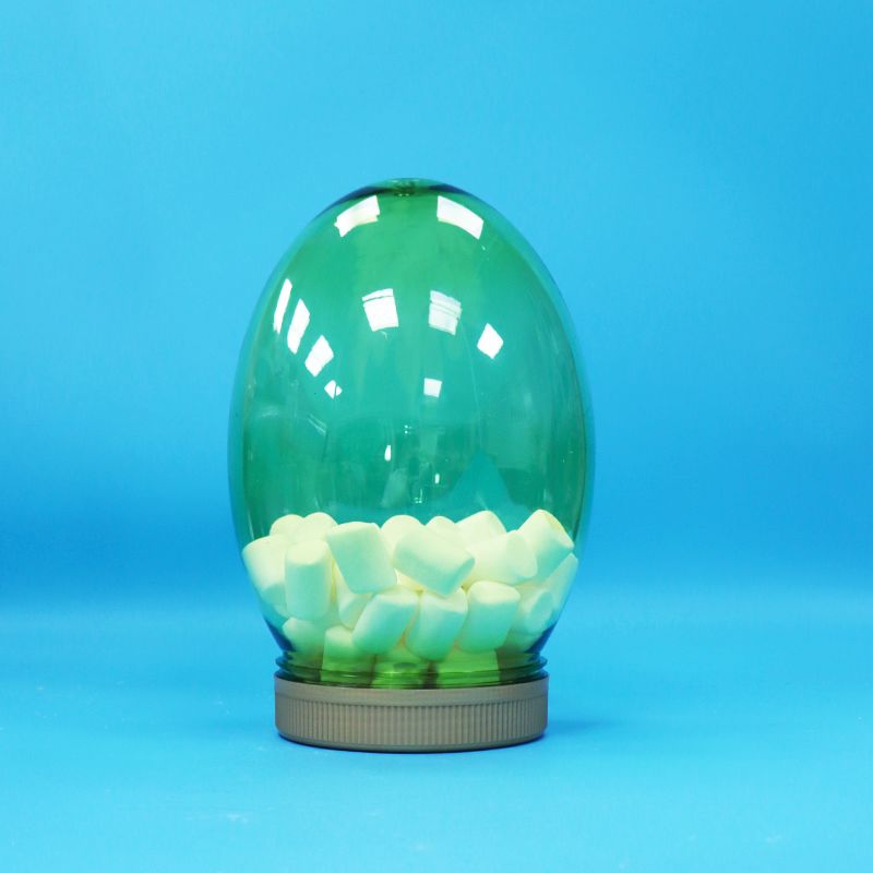 Forma unica plastica trasparente PET di qualità alimentare Noci di pistacchio Caramelle Jar Veloci Chiusura piatta