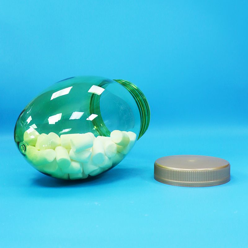 Forma unica plastica trasparente PET di qualità alimentare Noci di pistacchio Caramelle Jar Veloci Chiusura piatta
