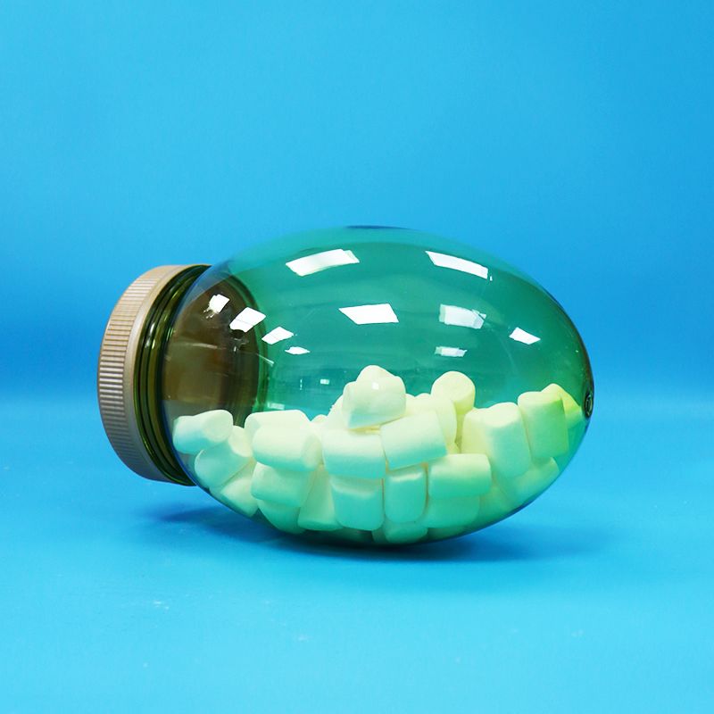 Forma unica plastica trasparente PET di qualità alimentare Noci di pistacchio Caramelle Jar Veloci Chiusura piatta