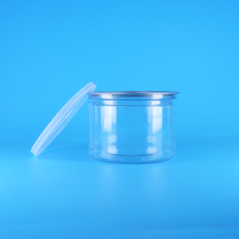 Coperchio rotondo in PET di plastica con apertura facile per barattoli di latta per alimenti, caramelle, biscotti, snack, tè