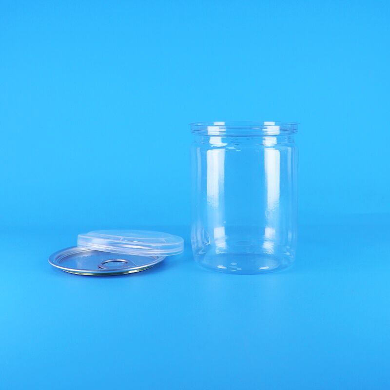 Arachidi selvatiche biologiche essiccate Cibo Tubo di plastica con estremità facili da aprire Barattoli trasparenti in PET per popcorn