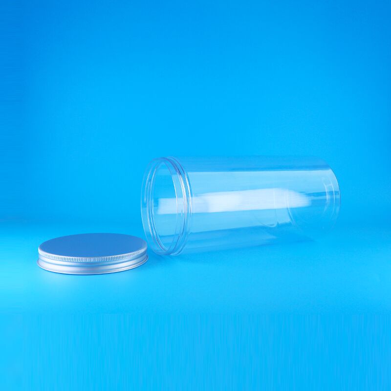 Barattoli per biscotti, orsetti, cibi secchi, rotondi, alti, trasparenti, ermetici, a bocca larga, con coperchio a vite