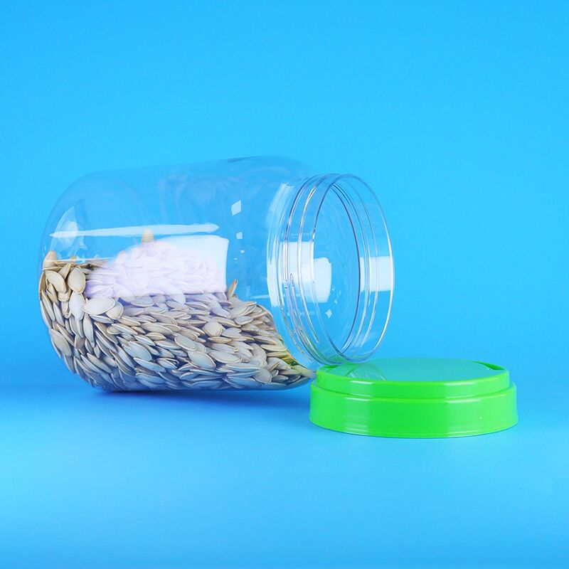 Vitrificatore Capo piatto Caricamento alimentare Caffè chiaro Caramelle Alimenti secchi PET Bottiglia di plastica rotonda