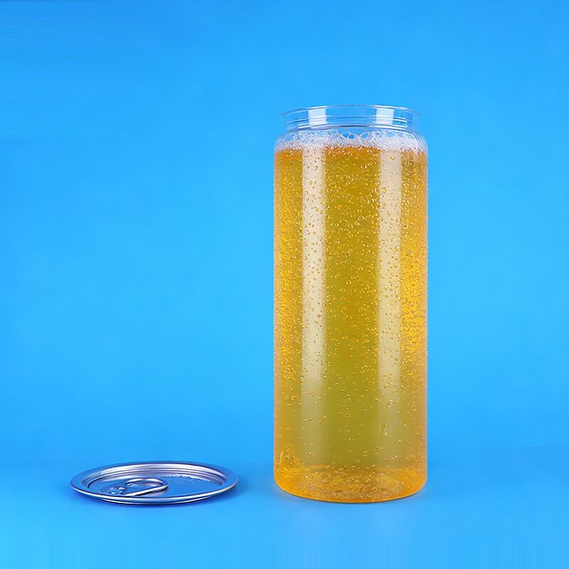 Vaso di imballaggio in plastica PET trasparente con coperchio facile da aprire, resistente alle perdite, di qualità alimentare per bevande