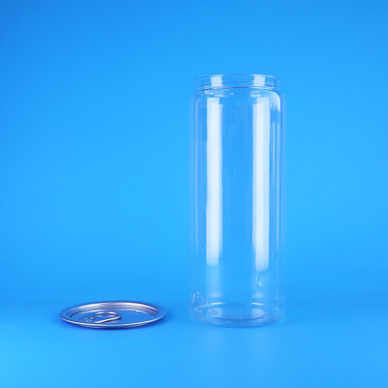 Vaso di imballaggio in plastica PET trasparente con coperchio facile da aprire, resistente alle perdite, di qualità alimentare per bevande
