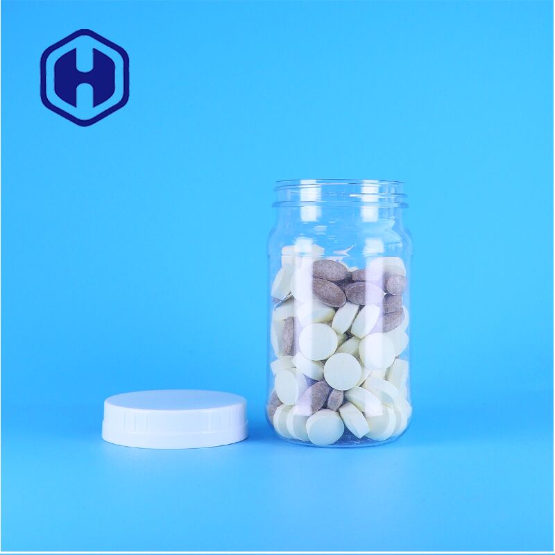 Conservatorio di qualità alimentare trasparente Bottiglia in PET per salse Spuntini Dolci Sicuri Eleganti Funzionali