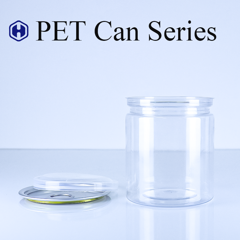 FSSC22000 Certificate Clear PET Canns for Dry Food ODM Orders in Grosso Design moderno e facile da aprire