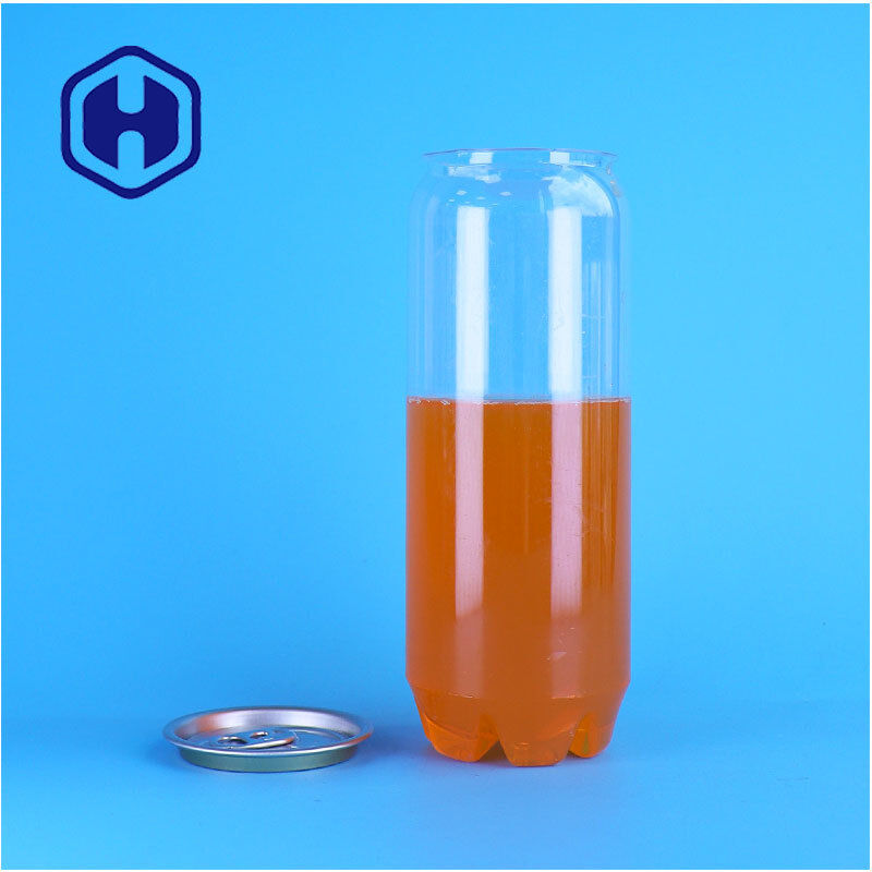 Lattina in PET trasparente personalizzata con coperchio aperto facile per l'imballaggio di bevande proteiche Fabbrica di bottiglie per bevande