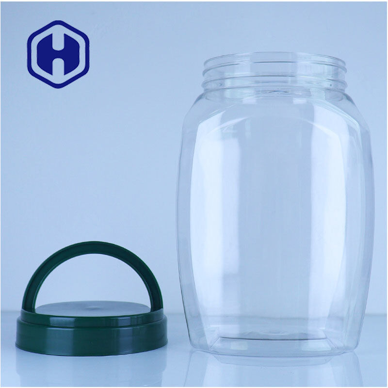 Produttore di barattoli di plastica per prodotti nutrizionali in polvere proteica trasparente in PET con coperchi a vite