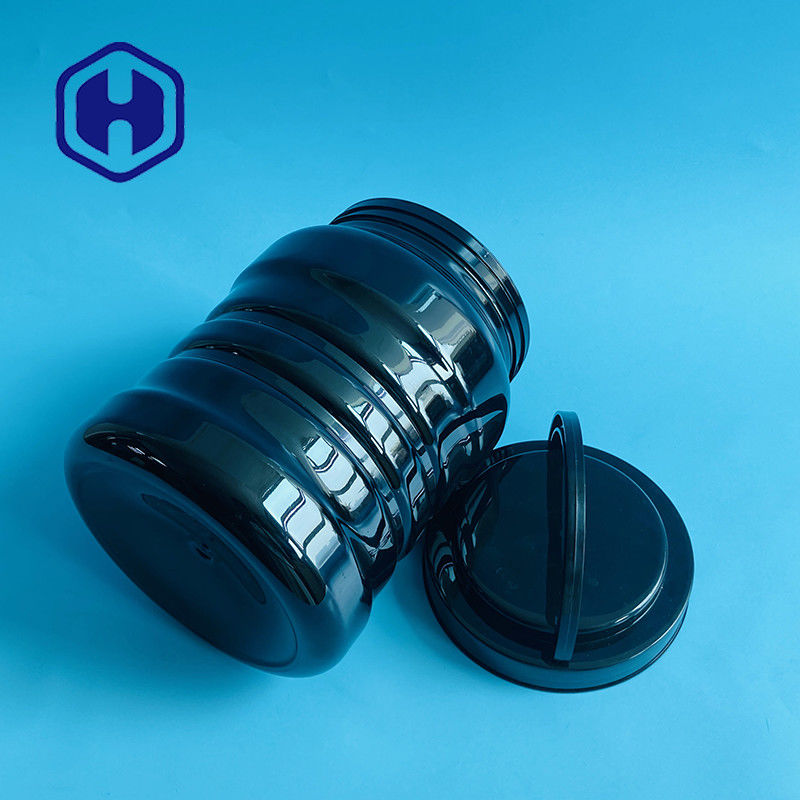 Barattolo di plastica dell'ANIMALE DOMESTICO della maniglia su ordinazione del coperchio a vite 2450ml per il metallo del dado piccole parti