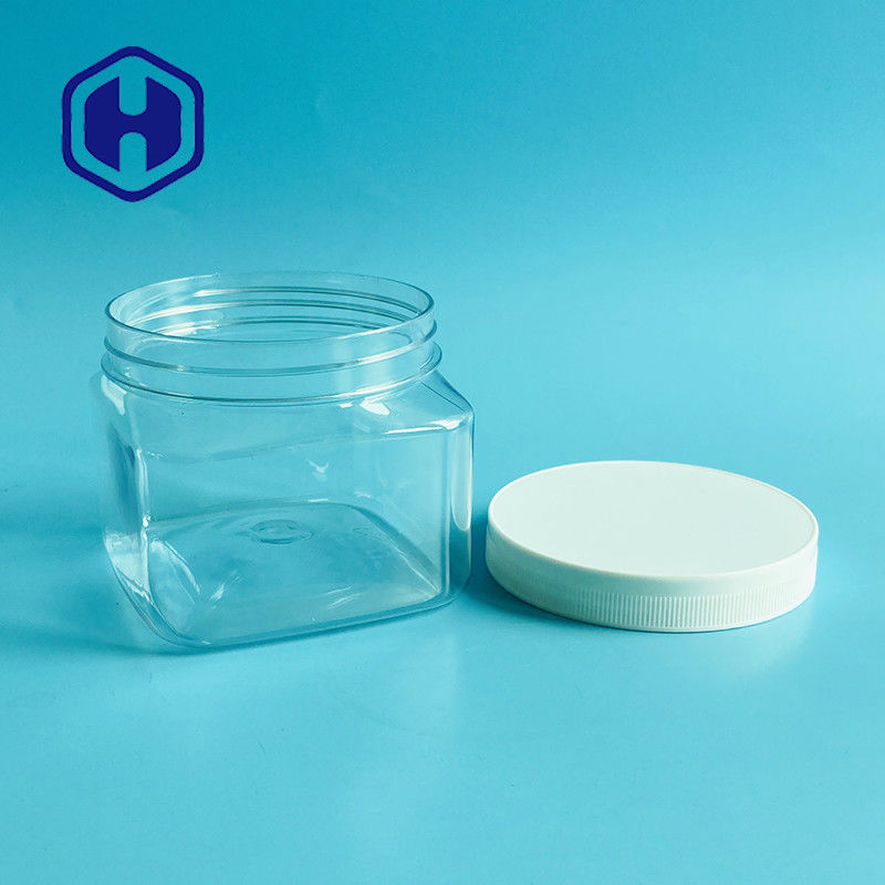 il barattolo di plastica cosmetico del quadrato di 500g 17.63oz per il corpo sfrega la polvere di bambino della crema