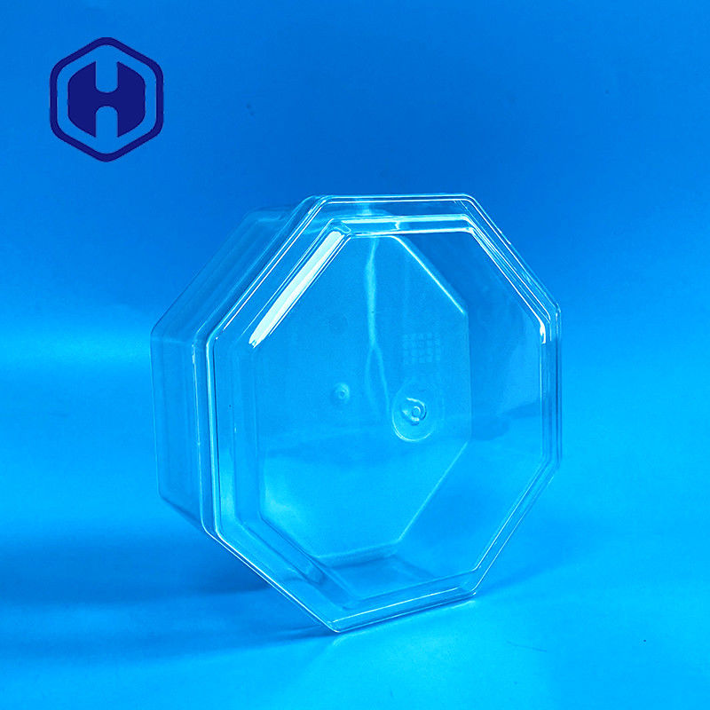 Scatola su ordinazione ottagonale dell'ANIMALE DOMESTICO della radura di Cubilose 15oz della carne del dado