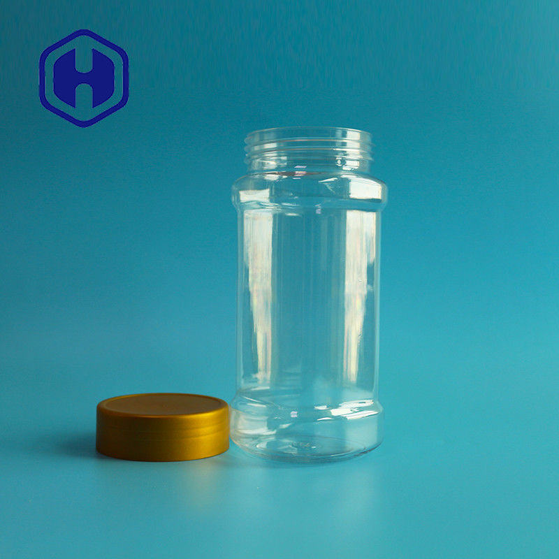 Barattolo di plastica 30oz 900ml del cracker dell'anacardio dell'animale domestico della prova quadrata della perdita per la farina di mais della polvere del caffè