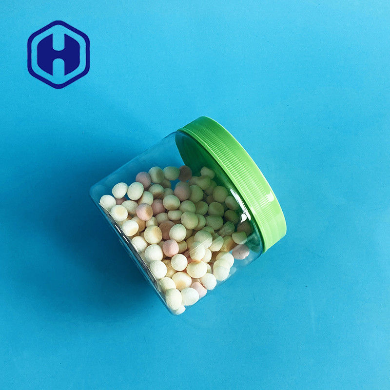 Vite sul barattolo di plastica 450ml 15oz dell'ampia della bocca dell'animale domestico prova della perdita per i dolci dei biscotti