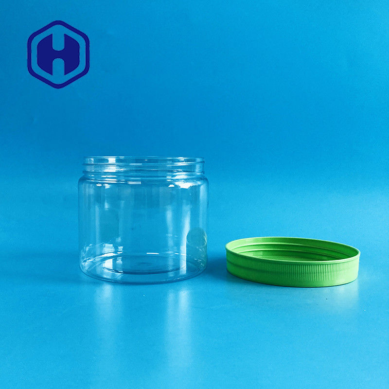 Vite sul barattolo di plastica 450ml 15oz dell'ampia della bocca dell'animale domestico prova della perdita per i dolci dei biscotti