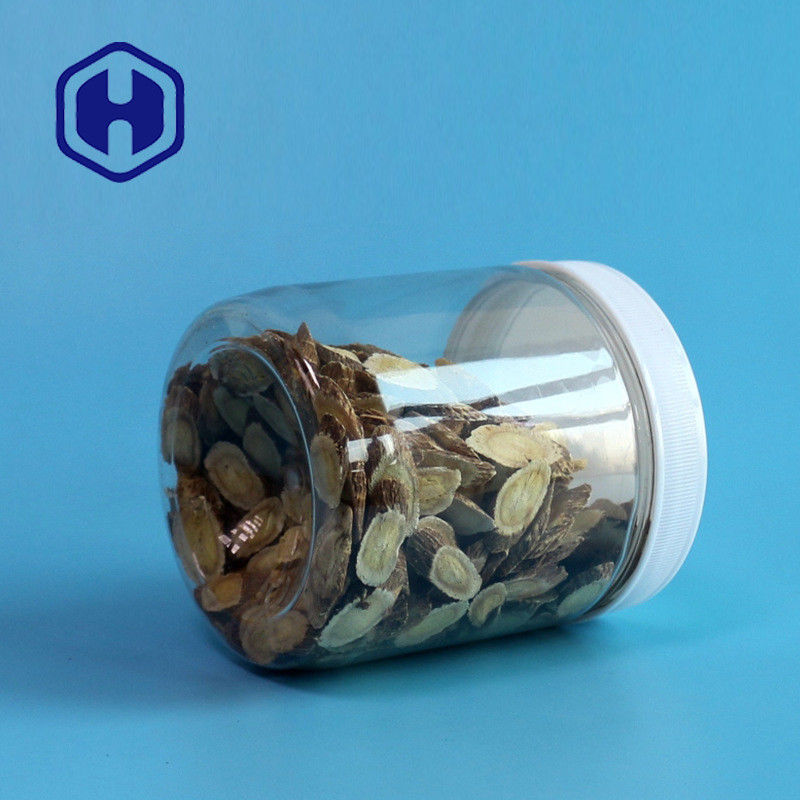 Barattoli di plastica di stoccaggio dell'ANIMALE DOMESTICO di Sugar Chewing Gum del barattolo della prova della perdita del giro 510ml 87mm