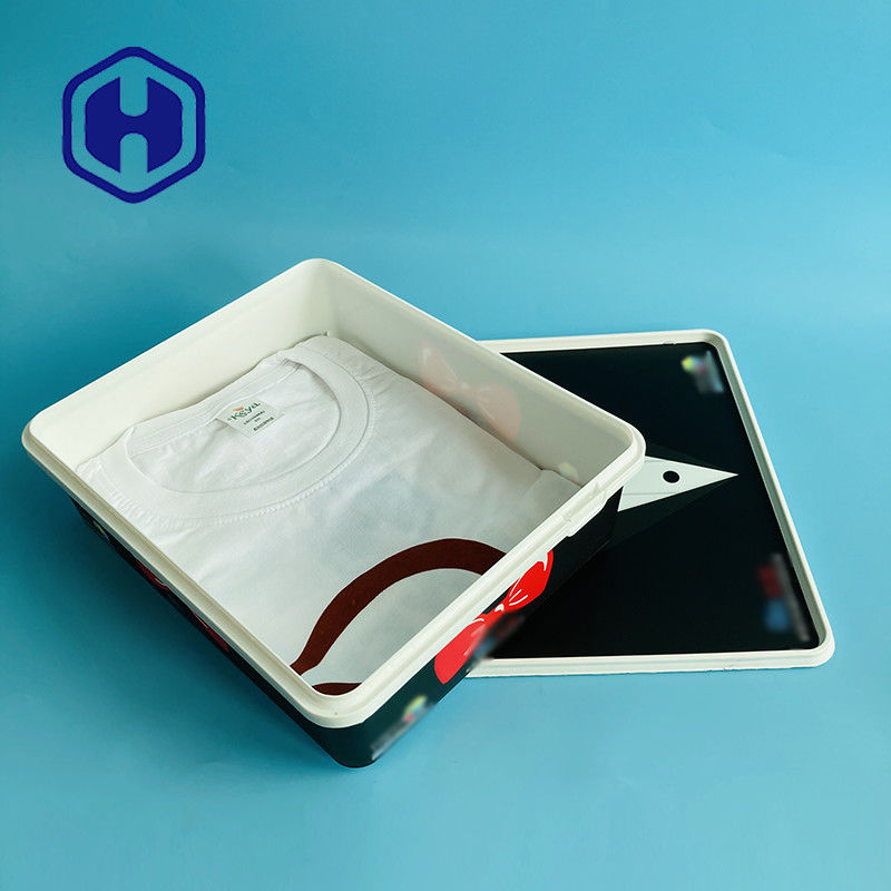 Pacchetto della maglietta dei guanti della gonna del rivestimento del cappotto del contenitore di regalo della festa del regalo di Natale dei recipienti di plastica di rettangolo IML