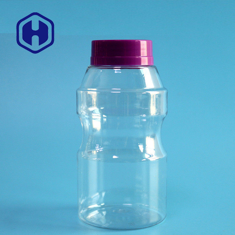 il barattolo di plastica della prova della perdita 300ml per i fagioli del cioccolato semina il piccolo ANIMALE DOMESTICO che della bocca Candy stona con il coperchio della vite