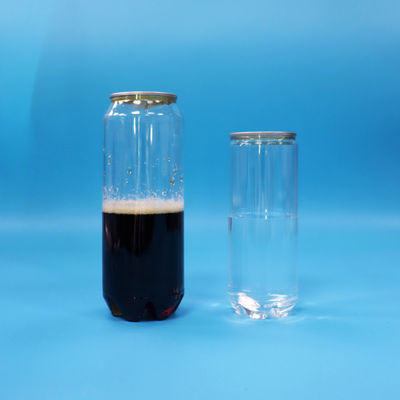 Canottiera di bevande in PET trasparente e vuota di alluminio 500ml 330ml