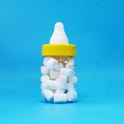 Barattolo sigillato in plastica PET trasparente per uso alimentare con tappo a vite per caramelle, biscotti