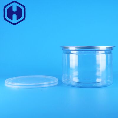 Coperchio rotondo in PET di plastica con apertura facile per barattoli di latta per alimenti, caramelle, biscotti, snack, tè