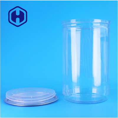 Confezione di plastica PET rotonda con coperchio in alluminio Spezie Zucchero Proteine in polvere facile versare