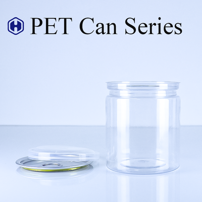 FSSC22000 Certificate Clear PET Canns for Dry Food ODM Orders in Grosso Design moderno e facile da aprire