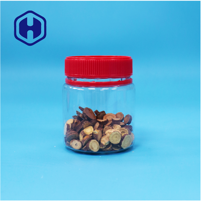 Piccole viti vuote per alimenti, coperchio rosso, plastica trasparente, PET, contenitori di noci dolci