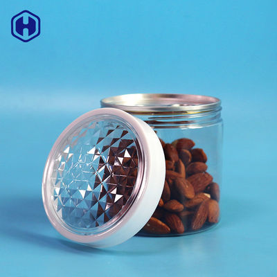 Barattolo di plastica ermetico del chiaro coperchio a vite di 360ml 12oz