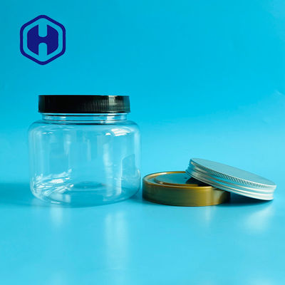 Barattolo di biscotti di plastica dei biscotti del giro di 25OZ 750ml chiaro con il coperchio della vite